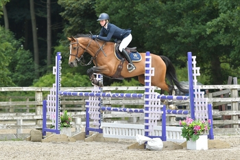 Izabella Rogers wins the Blue Chip Pony Newcomers Second Round at Bishop Burton College